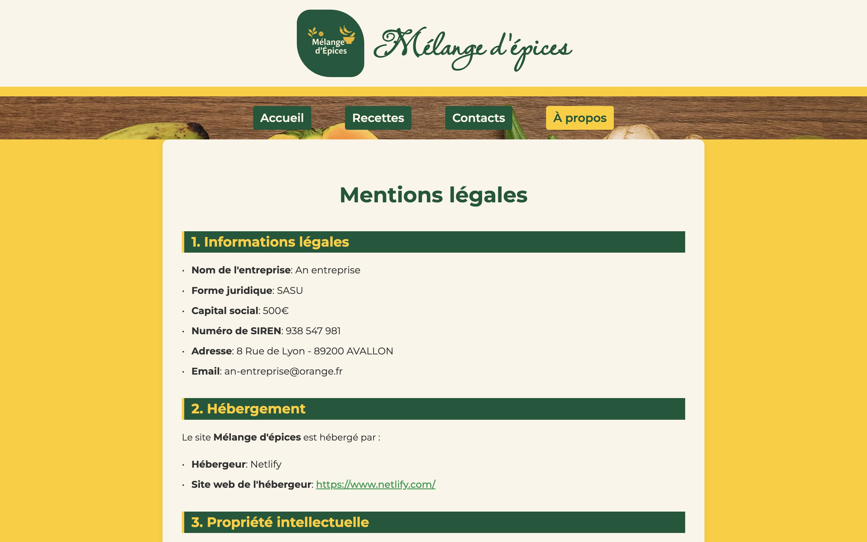 mélange d'épices