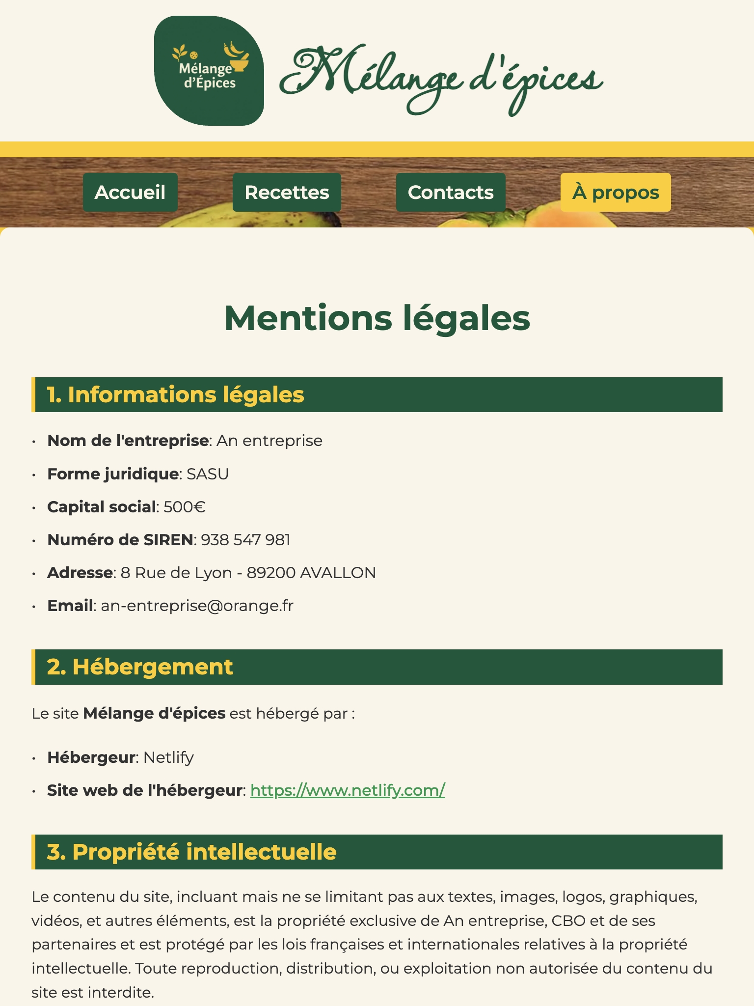 mélange d'épices